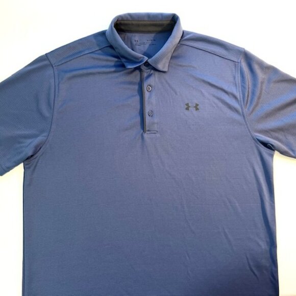 Under Armour Men's Size "XL" Performance  Golf Polo Shirt - Slate Blue/Gray - Picture 1 of 8